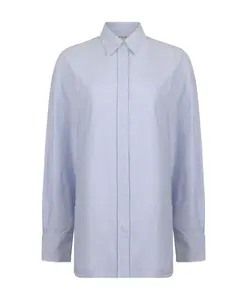 Полосатая рубашка с золотой звездой на спине. Golden Goose, синий