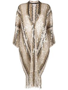 Brunello Cucinelli кардиган с пайетками, нейтральный