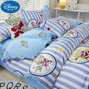 Disney Постельное белье, 3 предмета, 90 см, пододеяльник 150 см, хлопок, цвет justice light