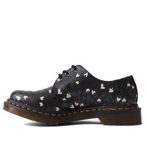 Кроссовки 1461 leather heart printed 'black' Dr. Martens, черный