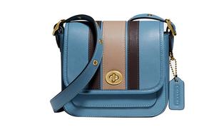 COACH Рюкзак Rambler из коровьей кожи, женская наплечная сумка blue