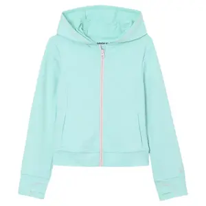 Детская худи с молнией для девочек 2-16 лет Lands' End, цвет aruba blue
