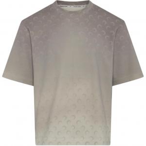 Футболка с лунным принтом Marine Serre, серый