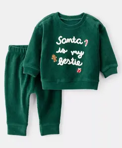 Детский комплект для мальчиков или девочек: футболка с длинным рукавом и штанишки, 2 предмета Carter'S, зеленый