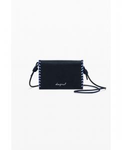 Женский многофункциональный кошелек среднего размера, прошитый, 2-в-1 Desigual, Black