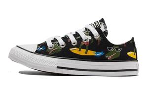 Кроссовки Chuck Taylor All Star Kids Canvas GS Low-top черного/зеленого/желтого цвета Converse