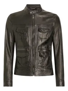 Куртка на молнии с карманами DOLCE & GABBANA, черный