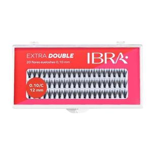 Искусственные ресницы Extra Double C 0,10-12 мм Ibra