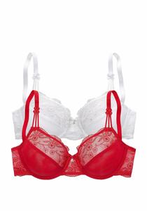Бюстгальтер с косточками nuance, цвет rot+weiß