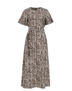 WE Fashion Платье в темно-коричневом цвете