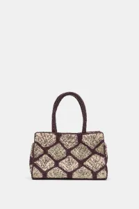 Сумка-шоппер, украшенная пайетками и бисером Zara, мультиколор