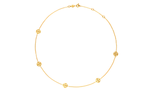 Кулон Miller Logo с детализированным дизайном TORY BURCH, золотой