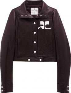 Куртка Courrèges Reedition Vinyl 'Chocolate', коричневый