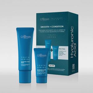 Маска для лица Youth Series с гиалуроновой кислотой + сыворотка для лица с гиалуроновой кислотой skinChemists