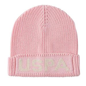 U.S. POLO ASSN. Акриловая вязаная шапка унисекс, Pink