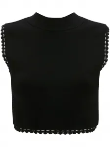 Топ VB Body с фестонами Victoria Beckham, черный