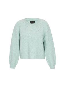 Женский свитер шалфейно-зеленого цвета faina