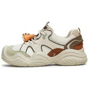 FENGKUANGDONGWUCHENG x Low Top Массивные кроссовки Women's Teenmix, Nick Brown (с флисовой подкладкой)