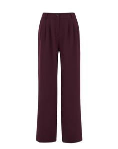 Обычные брюки WE Fashion, баклажановый