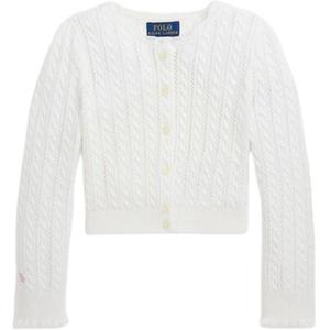 Детский белый трикотажный поло Ralph Lauren