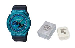 Унисекс часы CASIO Full Metal Series синие, лазурит