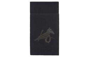 Шарф вязаный унисекс морской синий HERMES