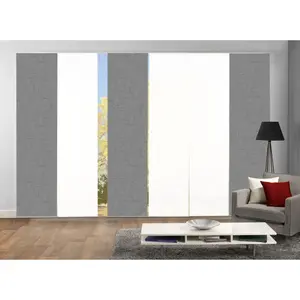 ИДЕИ ДЛЯ ДОМАШНЕЙ ЖИЗНИ Раздвижные шторы «PIVE SET OF 6», (6 шт.), набор раздвижных штор с цифровой печатью из 6 шт. PIVE Home Wohnideen, серый