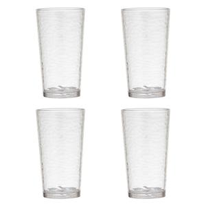 Ladelle Набор стаканов Byron Glass Set, 4 предмета, высокие стаканы для напитков, пластиковые