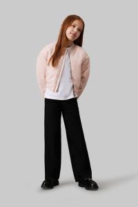 Атласная куртка бомбер свободного кроя Calvin Klein, розовый