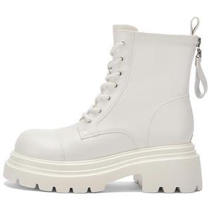 Женские ботинки DAPHNE Martin высокие на шнуровке, белый