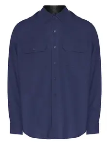 Шерстяная рубашка MAISON MARGIELA, синий