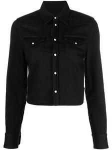 Dsquared2 cropped denim shirt, черный