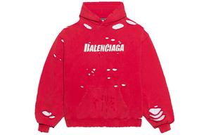 Толстовка унисекс красная Balenciaga, красный