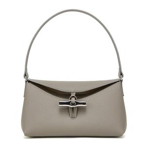 Сумка-тоут из кожи розо Small LONGCHAMP