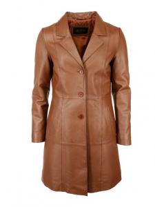 Кожаное пальто Jcc, коричневый