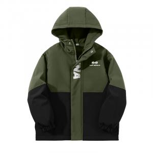 Детская утепленная куртка с капюшоном Moderate WARRIOR, [single pack]army зеленый/h pure белый standard k