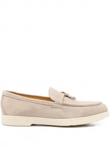 Замшевые лоферы с кисточками Doucal's, нейтральный