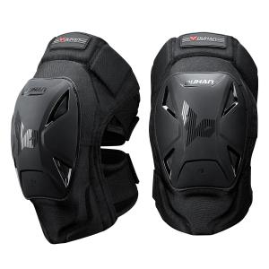 Наколенники мотоциклетные DUHAN для мужчин и женщин - защита для мотокросса, дайртбайка, MTB и скейтбординга - сертифицированы CE Level 1 - Black