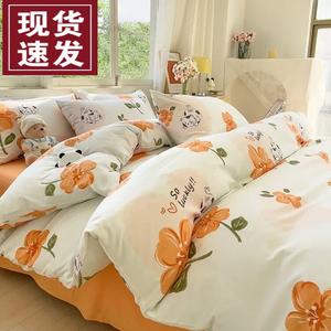 Fuanna Пододеяльник 150х200 см из ультрамягкого хлопка класса А, дизайн Aixin Cat