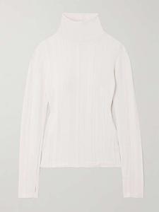 Водолазка Sol из эластичного трикотажного джерси в рубчик Cordova, бежевый