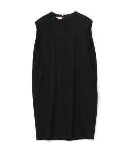 Платье-миди из тропической шерсти в виде кокона