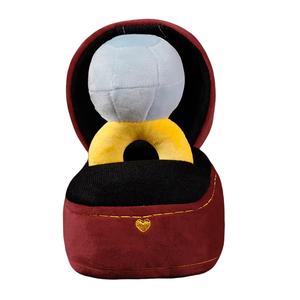 Набор кольца с крупным бриллиантом, плюшевая кукла большого размера высотой 25 см Ten Thousand Children's Music, красный