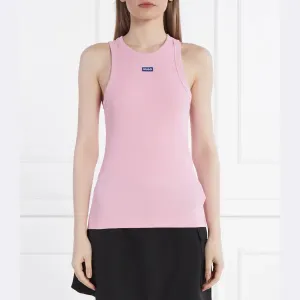 Легкая майка узкого кроя Hugo, розовый