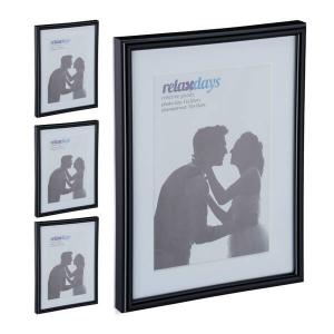 4xРамка для фотографий Relaxdays 15x20 cm schwarz, черно-белый