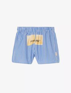 Боксёр Постами Полосатый MSGM, светло-голубой