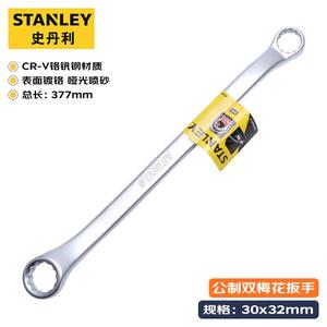 Ключ Stanley метрический, матовый, двойной Torx, двусторонний очковый ключ, матовый противоскользящий ключ 30x32 мм STMT87020-23