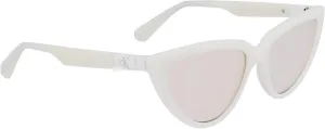 Женские солнцезащитные очки CALVIN KLEIN JEANS CKJ23658S "кошачий глаз", белые, один размер, White