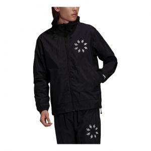 Куртка adidas originals Logo Pattern Hooded Jacket Black H35652