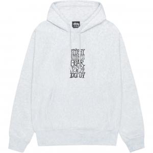 Худи с принтом stüssy Stussy, серый