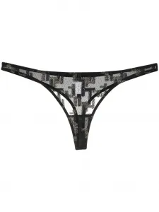 Полупрозрачные трусы-стринги ERES, черный